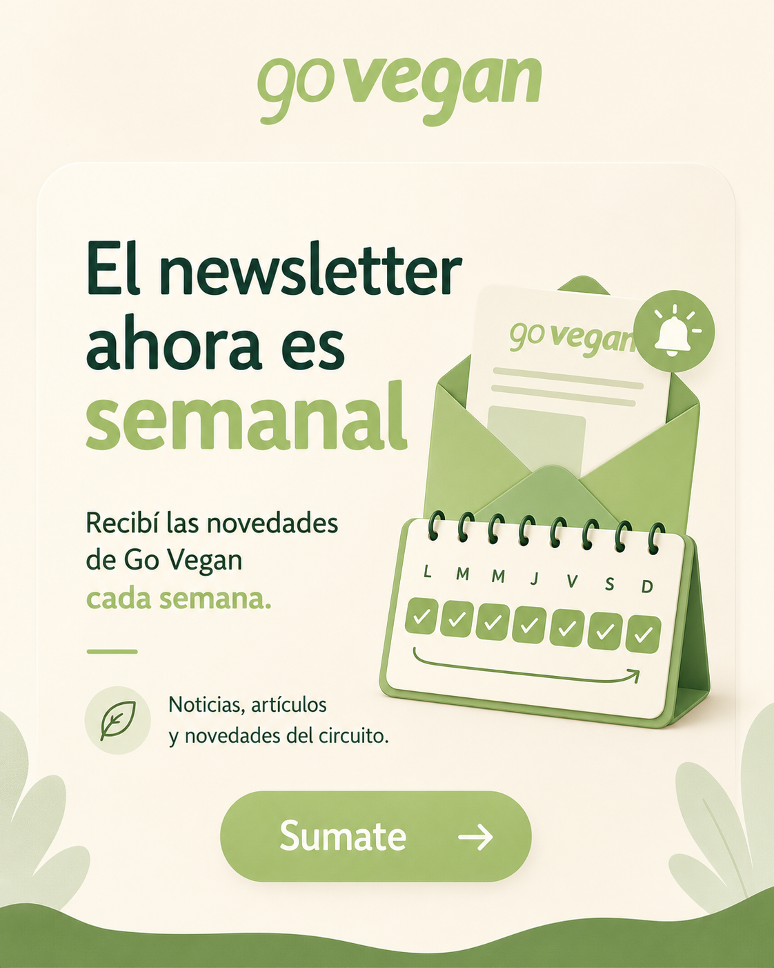 Nuevo Newletter semanal